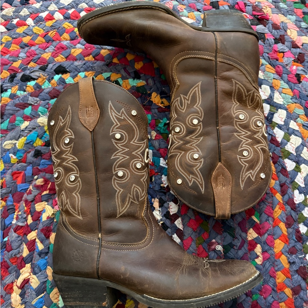 Brown Vintage Cowboy Boot